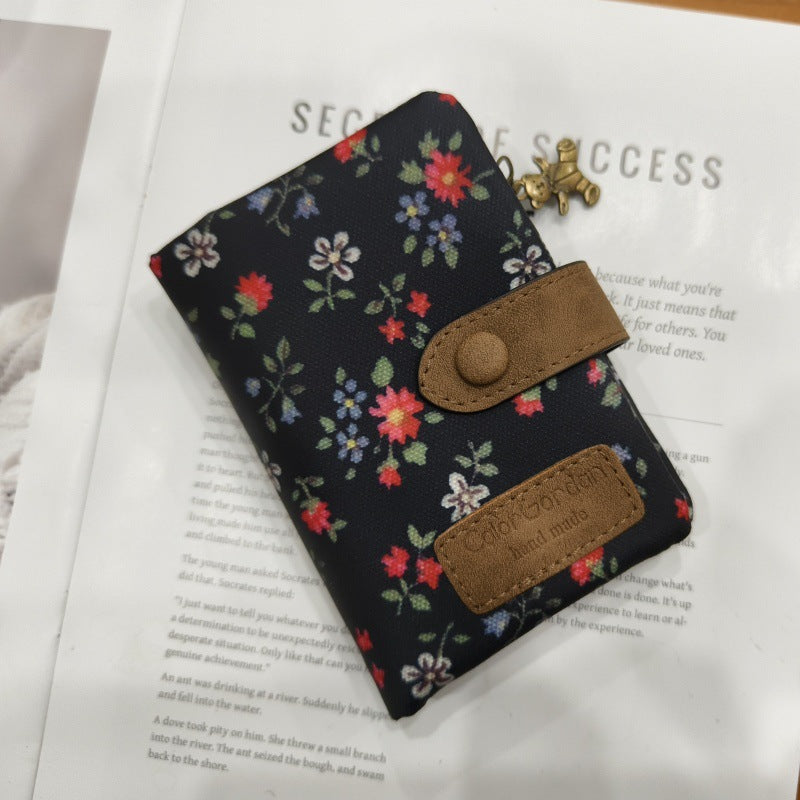 Multifunctional Tri-fold Fashion Multi-card-slot Printed Wallet