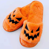 Halloween Shoes Winter Cute Warm Home Slippers Women