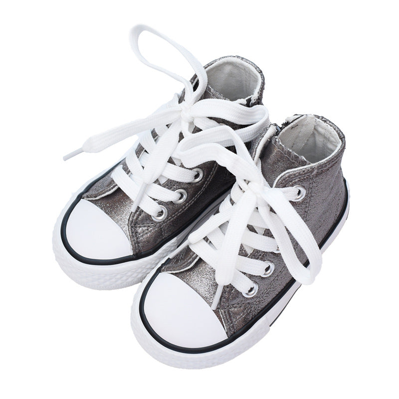 Spring New High-top Children's Canvas Shoes Wenzhou Children's Shoes