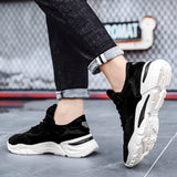 Casual Sports Men's Shoes New Breathable Leather Stitching Men's Shoes