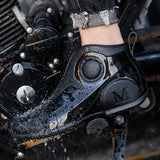 Motorcycle Rain Boots Men's Summer Youth Outdoor Non-slip Wading Shoes Fashion Low Top Flat Work Shoes Rubber Shoes