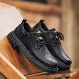 New Men's Shoes Autumn And Winter Velvet Warm Cotton Shoes