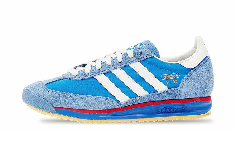  Men's Originals SL 72 RS Shoes Blue Core White Better Scarlet